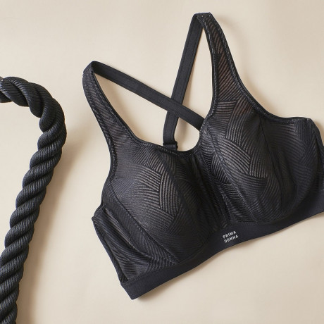 SPORTS BRA, MAXIMUM SUPPORT, UNDERWIRED, NON PADDED, THE GAME, PRIMADONNA SPORT.