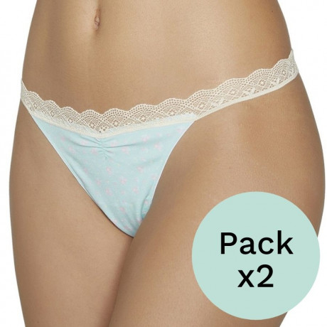 PACKX2 TANGA BRIEFS, YSABEL MORA. LIMITED EDITION.