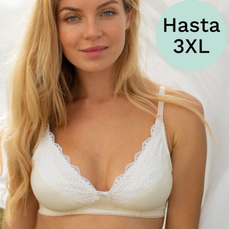 SUJETADOR LACTANCIA, SIN AROS Y SIN RELLENO, MODELO PEARL, DORINA. LIMITED EDITION.