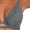 SUJETADOR BRALETTE ENCAJE FLORES, CON AROS Y RELLENO FINO, MODELO UNITY, DORINA. LIMITED EDITION.