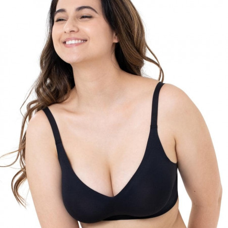 SHAPELY FIGURES BLACK UNDERWIRED NON PADDED 34B BRA BNWT