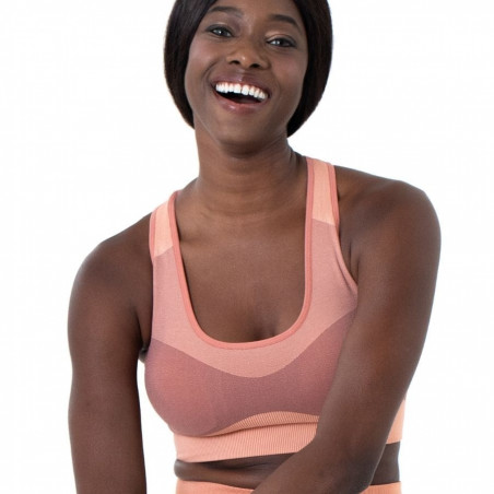 SPORTS BRA, MEDIUM SUPPORT, NON WIRED, REMOVABLE PADDED, ANTELOPE, DORINA. LIMITED EDITION.