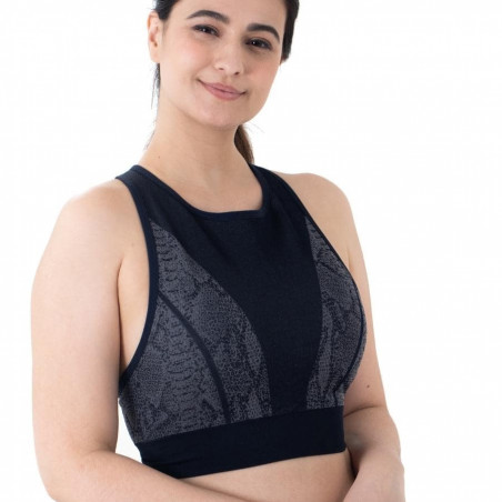 SPORTS BRA, MEDIUM SUPPORT, NON WIRED, REMOVABLE PADDED, NAVAJO, DORINA. LIMITED EDITION.