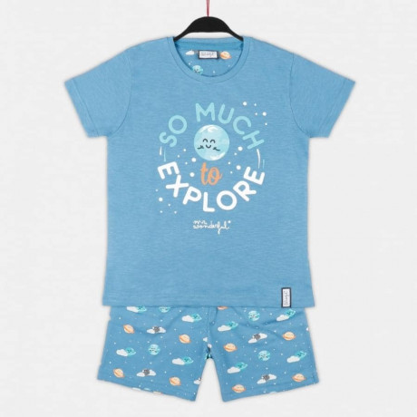 CHILDREN'S SUMMER PYJAMAS, "SO MUCH TO EXPLORE". MR. WONDERFUL. LIMITED EDITION.