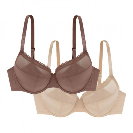 PACKX2 FULL CUP BRA, UNDERWIRED, NON PADDED, JANA, DORINA. LIMITED EDITION.
