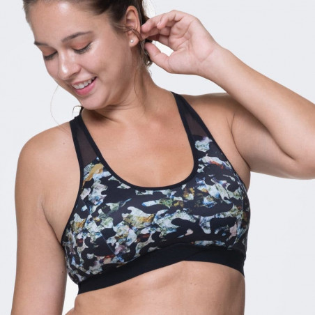 SPORTS BRA, MEDIUM SUPPORT, NON WIRED, PADDED, EQUADOR, DORINA. LIMITED EDITION.