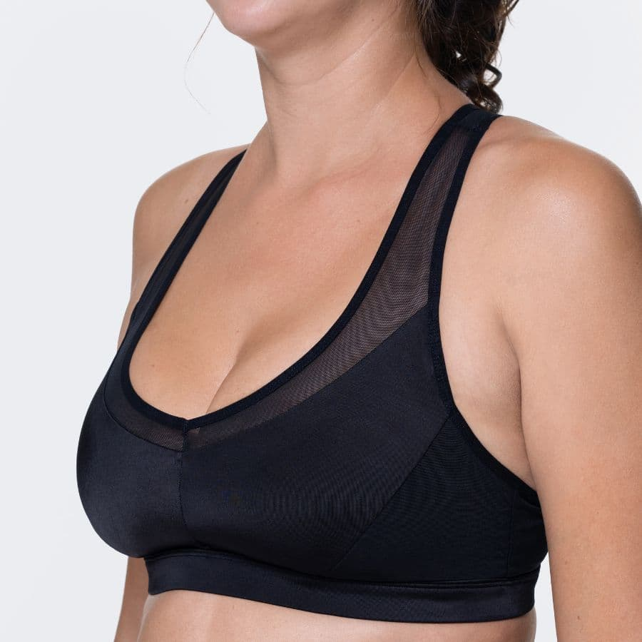 sports bra, medium support, non wired, padded, madeira, dorina