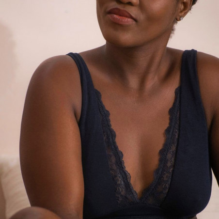 BRALETTE ESCOTADO, SIN AROS Y SIN RELLENO, NOEMIE, DORINA. LIMITED EDITION.