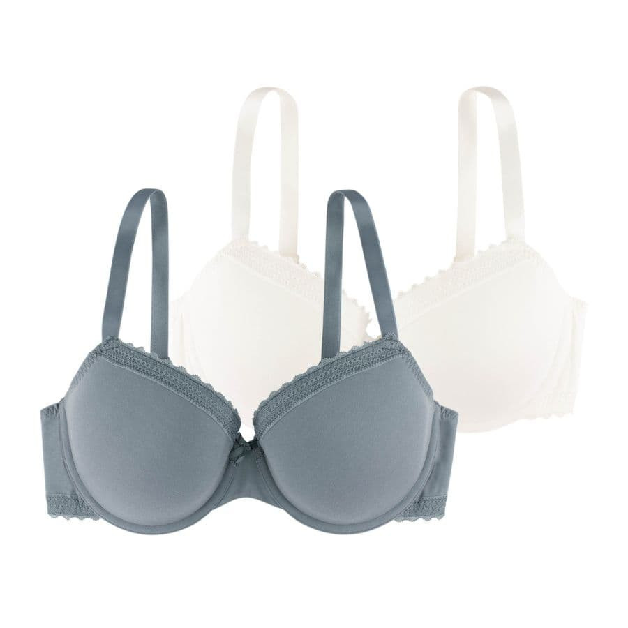 packx2 bralettes, non wired, non padded, mia, dorina. limited edition