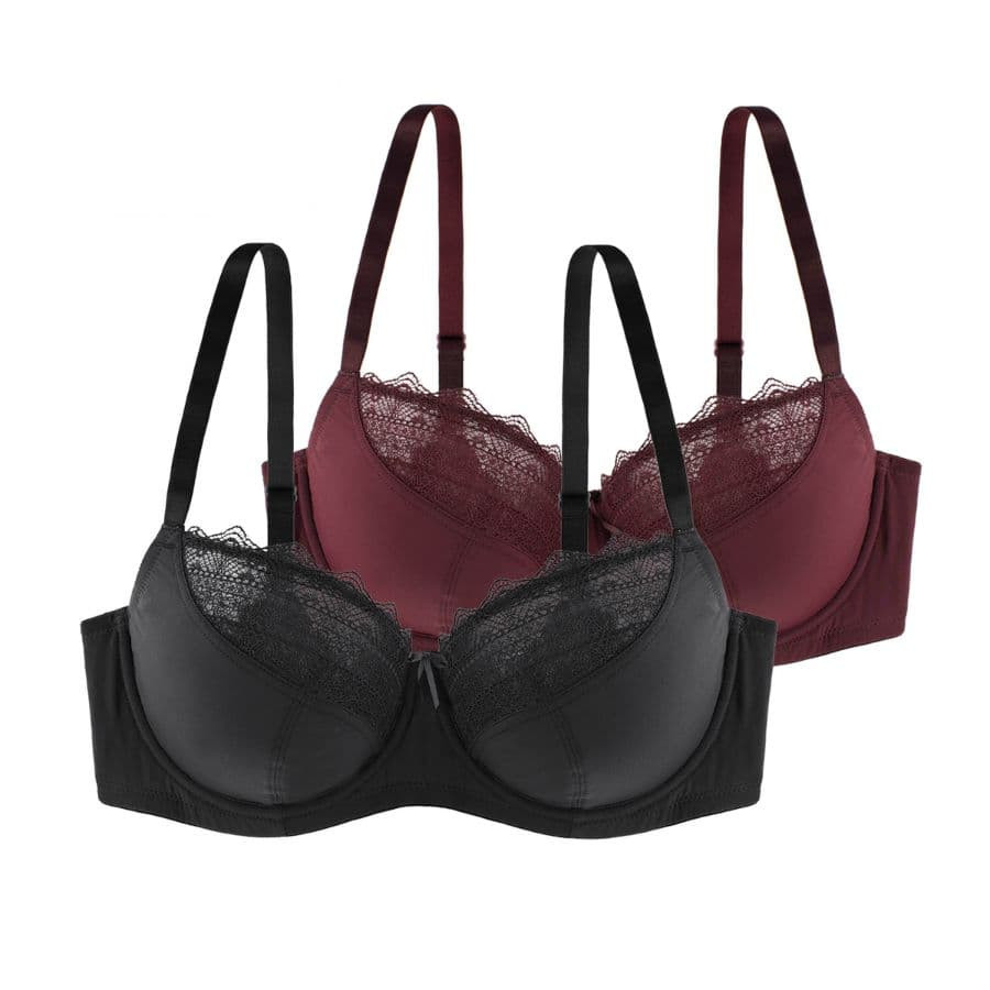 PACKX2 FULL CUP BRA, UNDERWIRED, NON PADDED, MAKALA, DORINA. LIMITED EDITION.