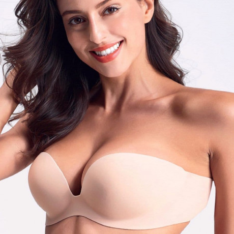 LOW CUT BACKLESS BRA, UNDERWIRED, PADDED, SPI.