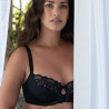 SUJETADOR TALLAS GRANDES, CON AROS Y SIN RELLENO, MODELO CELINE, DORINA.