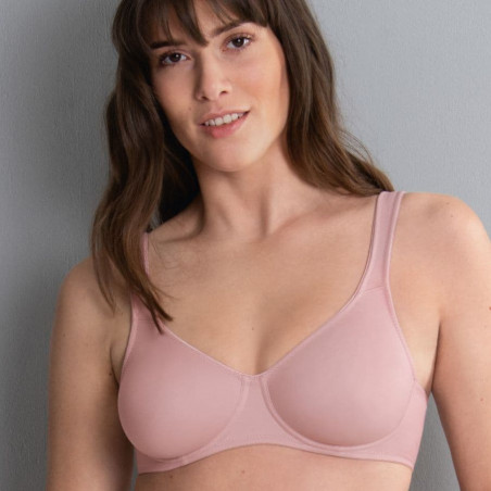 SUJETADOR BÁSICO REDUCTOR DE CONFORT, MODELO TWIN, ROSA FAIA. EL MÁS VENDIDO.