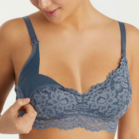 SUJETADOR ESTILO BRALETTE LACTANCIA ENCAJE, SIN AROS, RELLENO FINO EXTRAÍBLE, PROMISE. LIMITED EDITION.