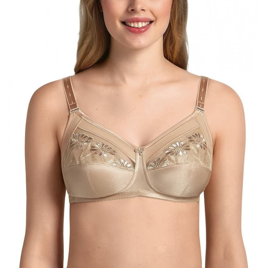 EVEZA Women Non Padded Non Wired Solid Front Open Bra , Color