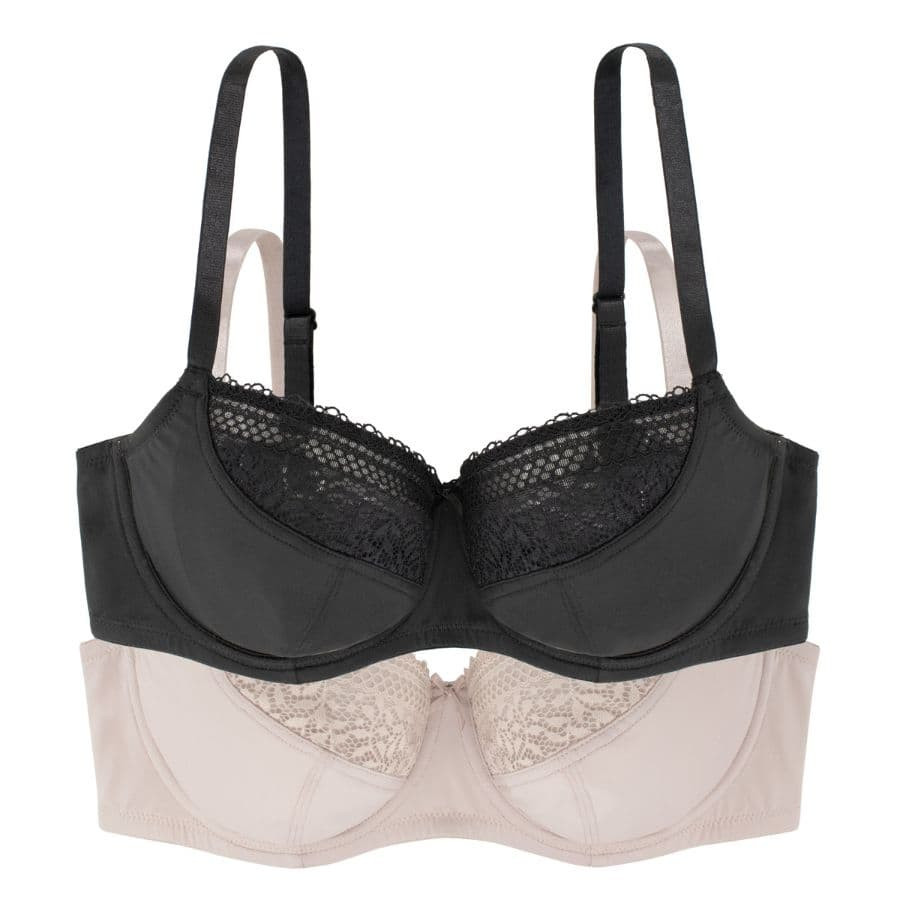 Buy Non-Padded Non-Wired Full Cup Bra in Black - 100% Cotton