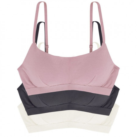 PACKX3 TOP SEAMLESS, SIN AROS Y RELLENO FINO, JOSIE, DORINA. LIMITED EDITION.