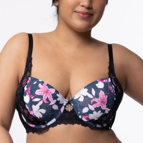FULL CUP BRA, UNDERWIRED, PADDED, MAGNOLIA, DORINA. LIMITED EDITION. 2
