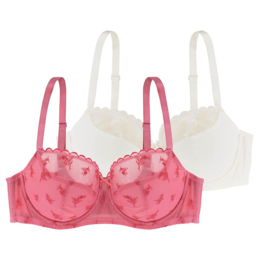 PACKX2 FULL CUP BRA, UNDERWIRED, NON PADDED, ELVERA, DORINA. LIMITED EDITION.