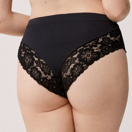 HIGH WAISTED BRIEF, COTTON AND LACE, YSABEL MORA.