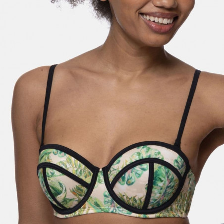 COPA BIKINI BANDEAU, AROS, RELLENO FINO, MOKOLO, DORINA. LIMITED EDITION.