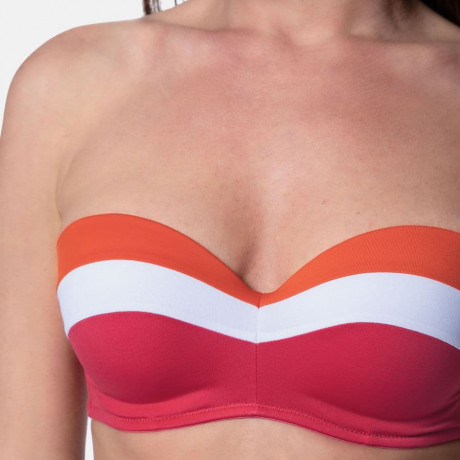 STRAPLESS BIKINI TOP, UNDERWIRED, PADDED, LAWAKI, DORINA. LIMITED EDITION.