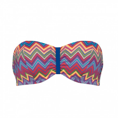 CONJUNTO BIKINI REDUCTOR BANDEAU, AROS, SIN RELLENO, ROSA FAIA. LIMITED EDITION