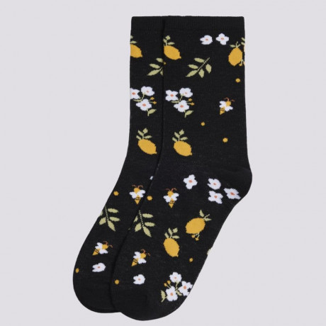 Calcetines estampado limones y flores, ysabel mora.