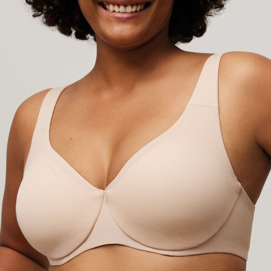 Invisible minimizer bra, underwired, non...