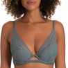 bralette encaje flores, aros y relleno, modelo unity, dorina.