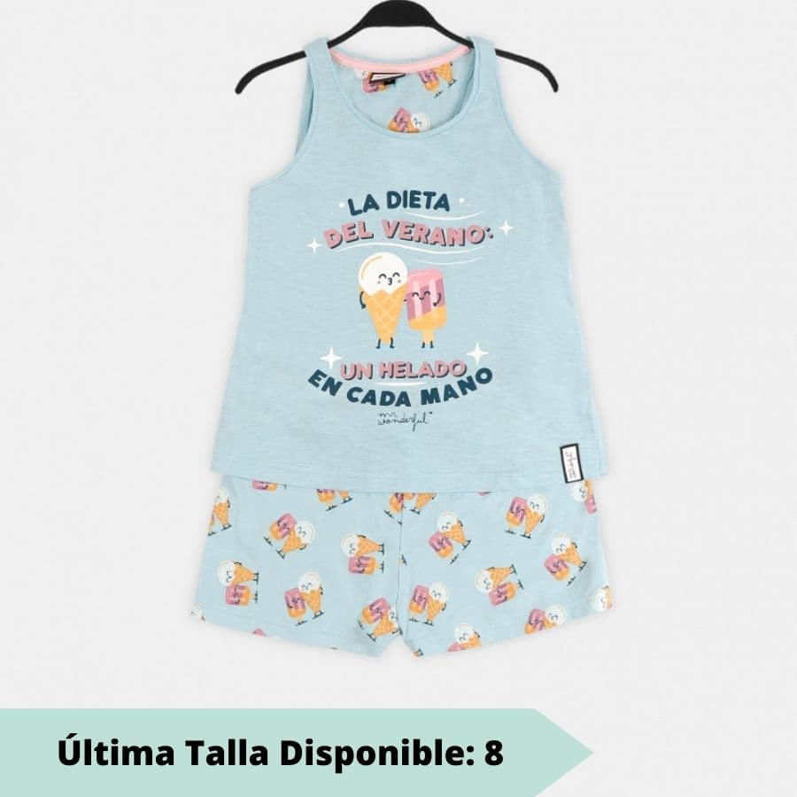 pijama niña verano, "la dieta del verano", mr. wonderful.