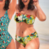 Strapless bikini top + bikini briefs, tropic splash, rosa faia.