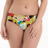 Strapless bikini top + bikini briefs, tropic splash, rosa faia.