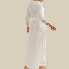 Long bridal gown, promise.