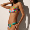 Strapless bikini top + bikini briefs, ysabel mora.