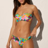 Strapless bikini top + bikini briefs, ysabel mora.