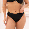 Braga bikini negra, corte clásico, singular swim.