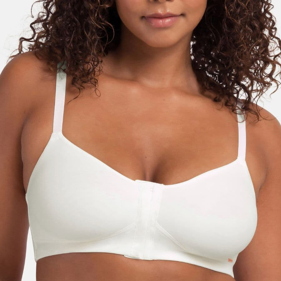 Front closure bra, non wired, non padded, azalea, dorina.