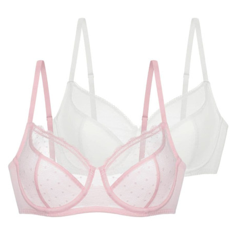 Packx2 full cup bra, underwired, non padded, jaylani,...