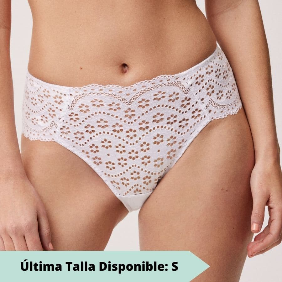 high waisted brief lace, ysabel mora.