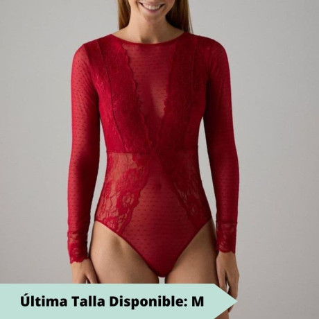 Long sleeve lingerie bodysuit, Ysabel Mora.