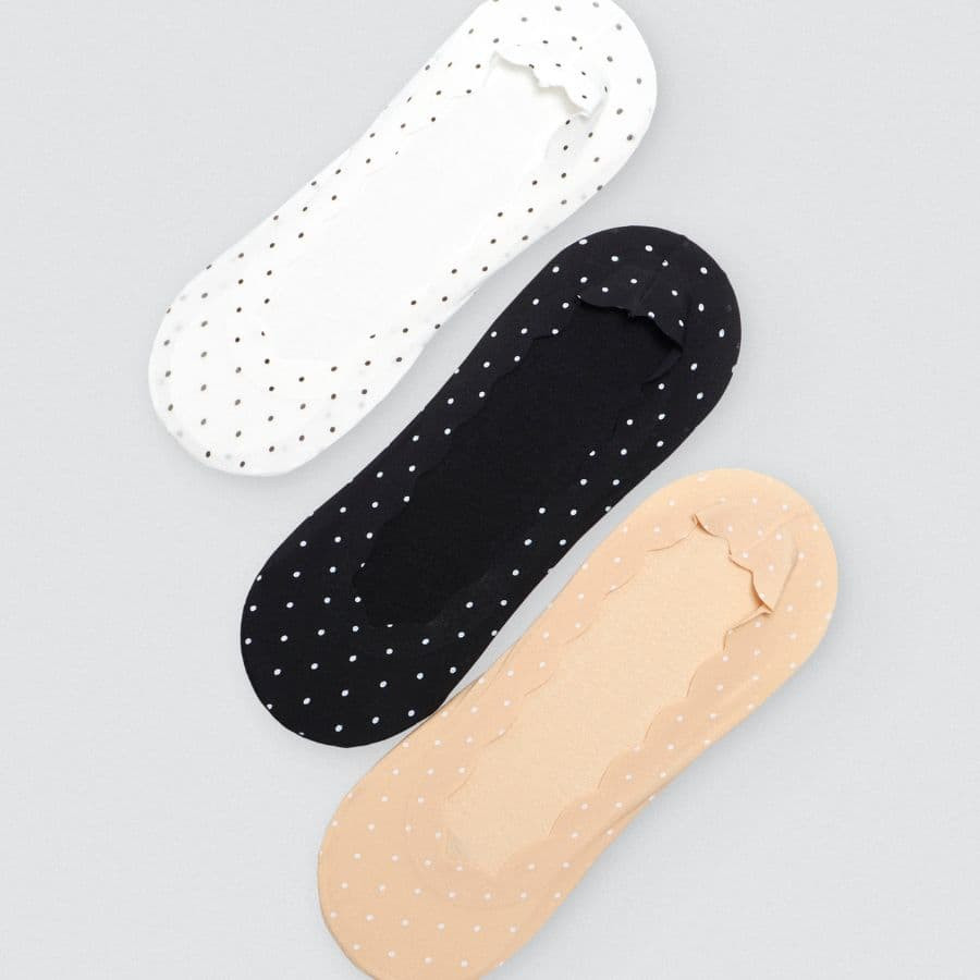 Packx3 dots invisible socks, ysabel mora.