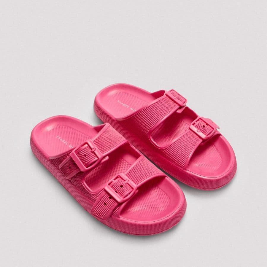 Chanclas de playa, fucsia, ysabel mora.