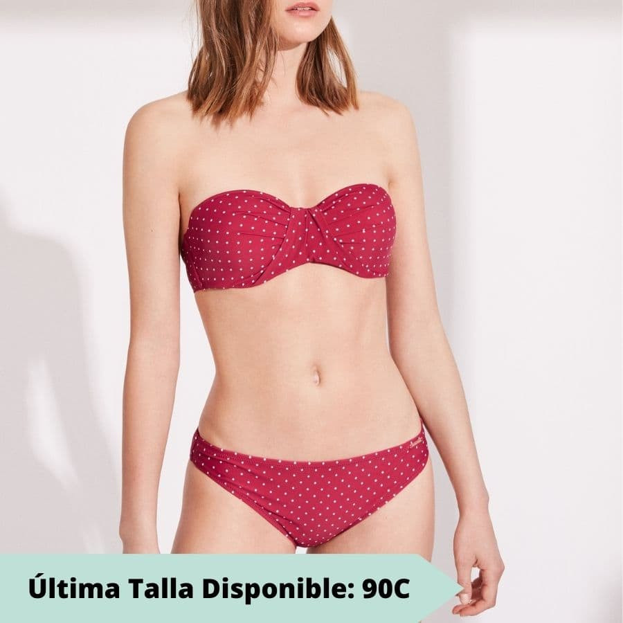 strapless bikini top + bikini briefs, ysabel mora.