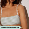 bandeau bikini top + bikini briefs, ysabel mora.