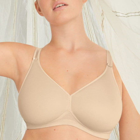 Sujetador reductor, sin aros y relleno, selma pure de rosa faia. 2