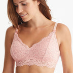 bralette lactancia encaje, sin aros, relleno fino extraíble, promise.