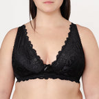 bralette encaje tallas grandes, modelo rouse, singular.