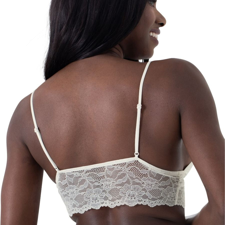 packx2 bralette encaje sin aro y relleno, crystal de dorina.