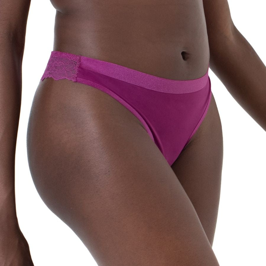packx3 lace thong briefs, crystal by dorina.